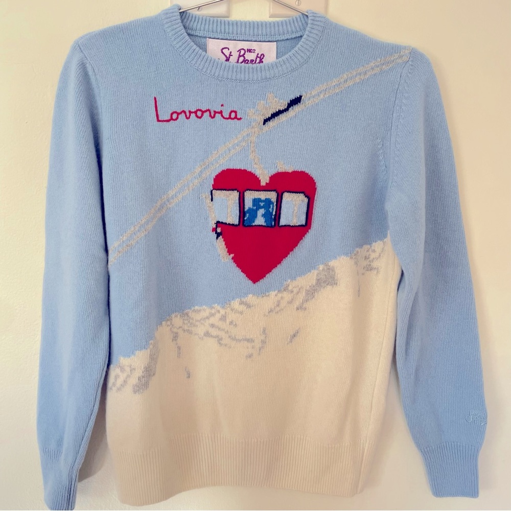 MC2 Saint Barth Men’s lightweight sweater with Lovovia print